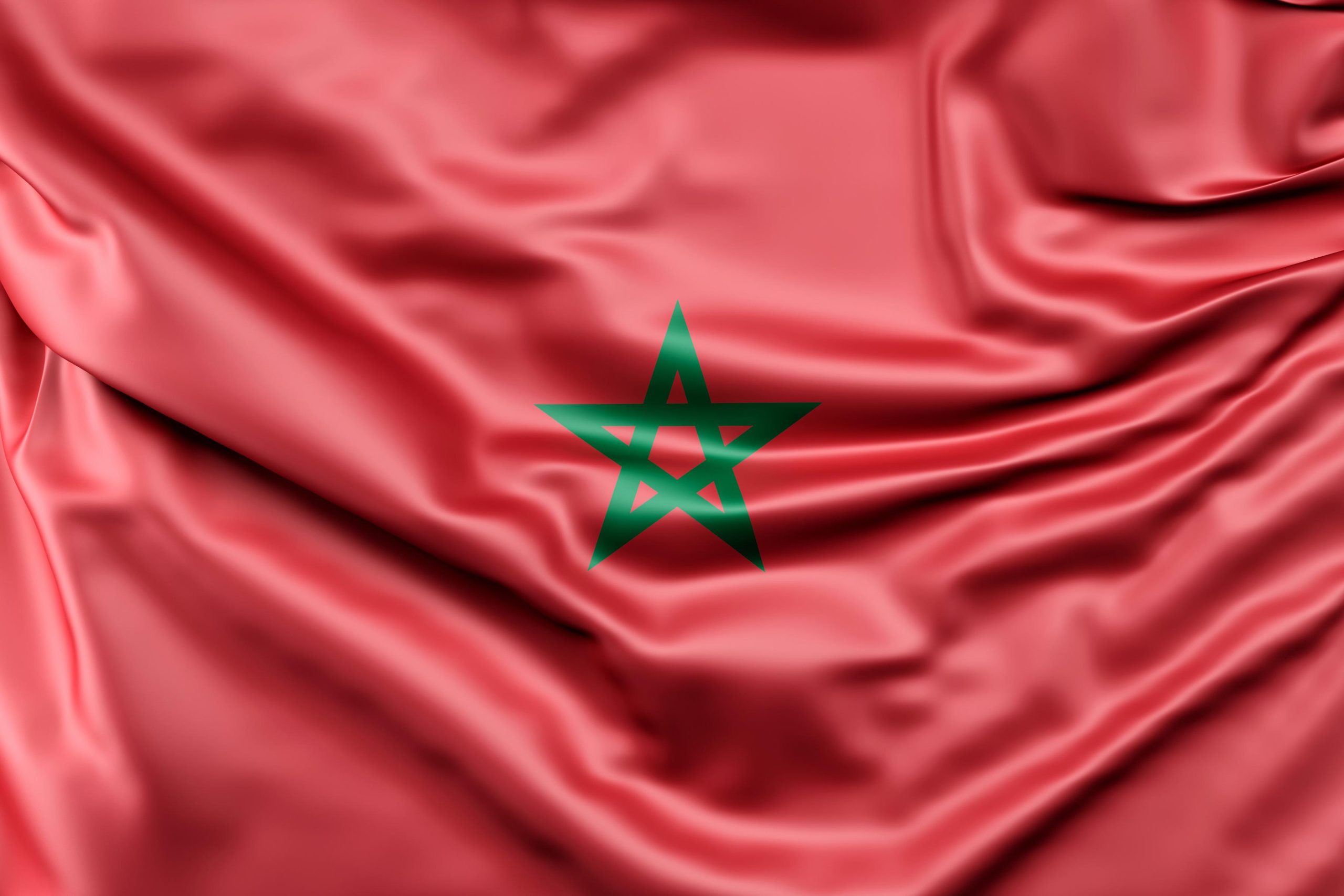 Drapeau du Maroc , coupe d'Afrique Maroc
